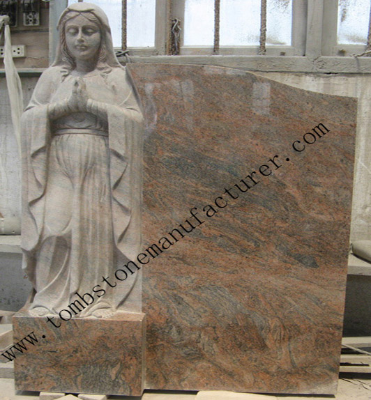 Mary carving headstone6